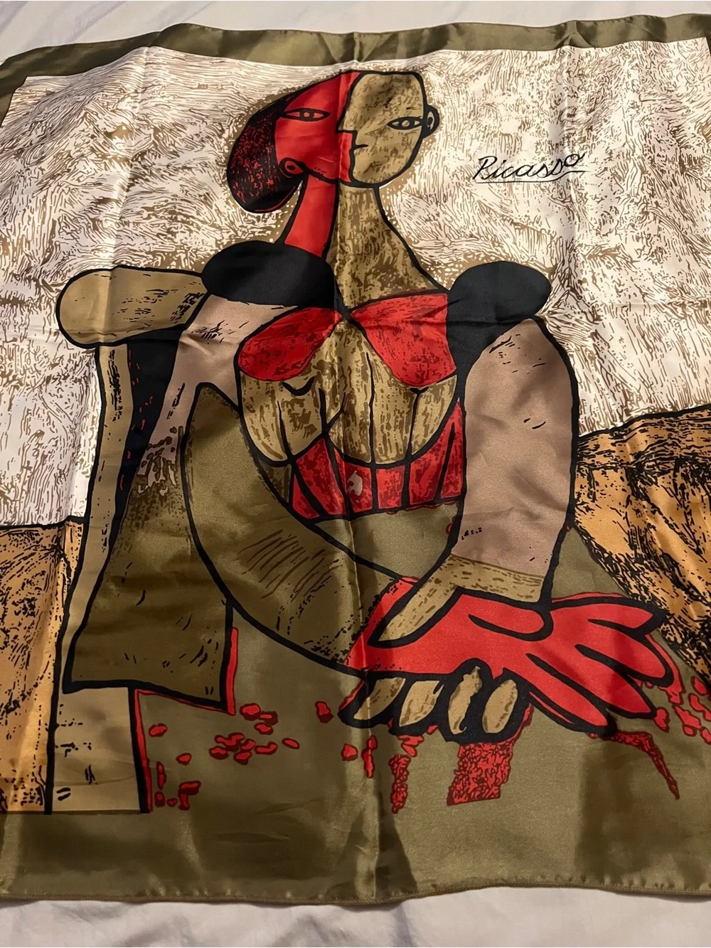 Vintage Picasso scarf 34” square